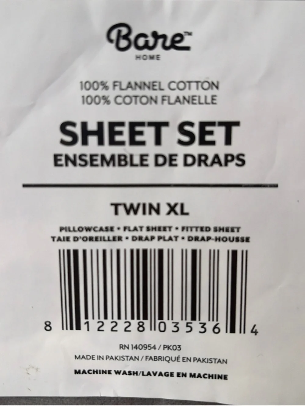 Bare Home Flannel Sheet Set 100% Cotton Twin Extra Long Twin XL